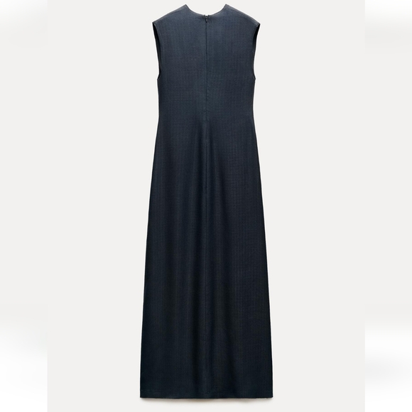 ZARA Long V-Neck Dress - Picture 4 of 4